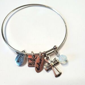 Jewelry Nexus Silver Toned Inspirational Bracelet